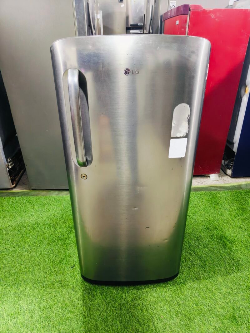 LG steel finish smart inverter 190 ltr gently used single door refrigerator