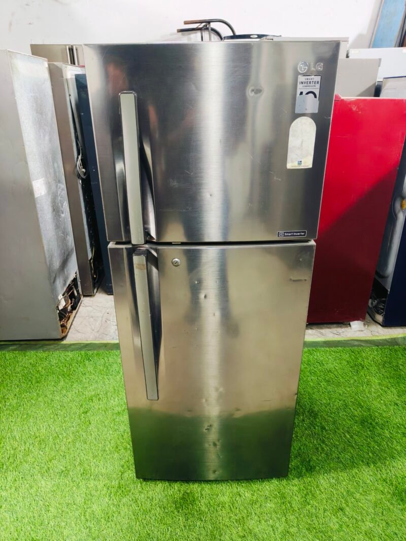 LG smart inverter steel finish 260 ltr double door used refrigerator