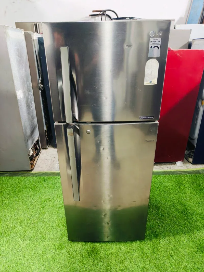 LG smart inverter steel finish 260 ltr double door used refrigerator