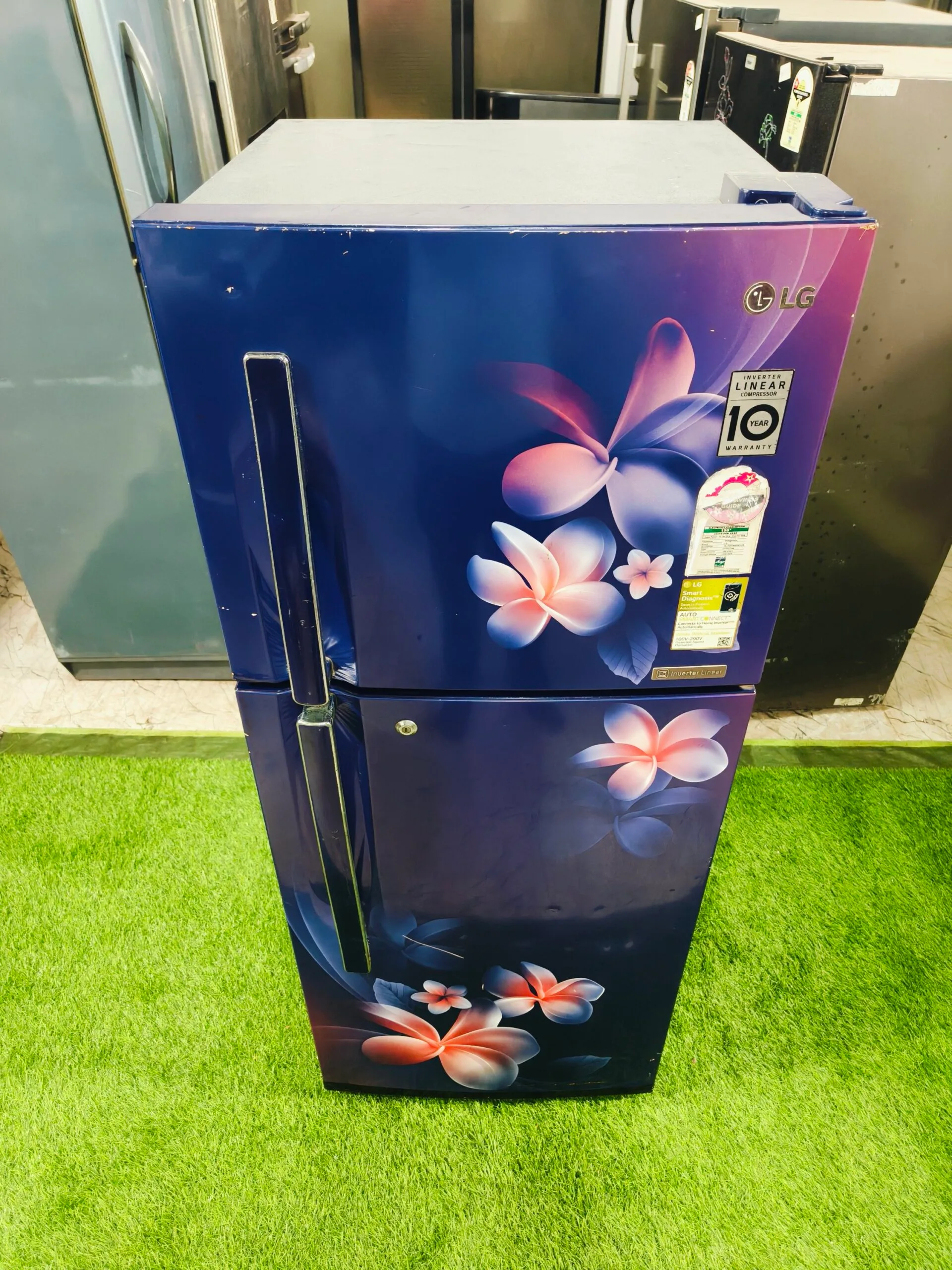 LG 4 star energy rating flower model 240 ltr double door refrigerator - Image 2