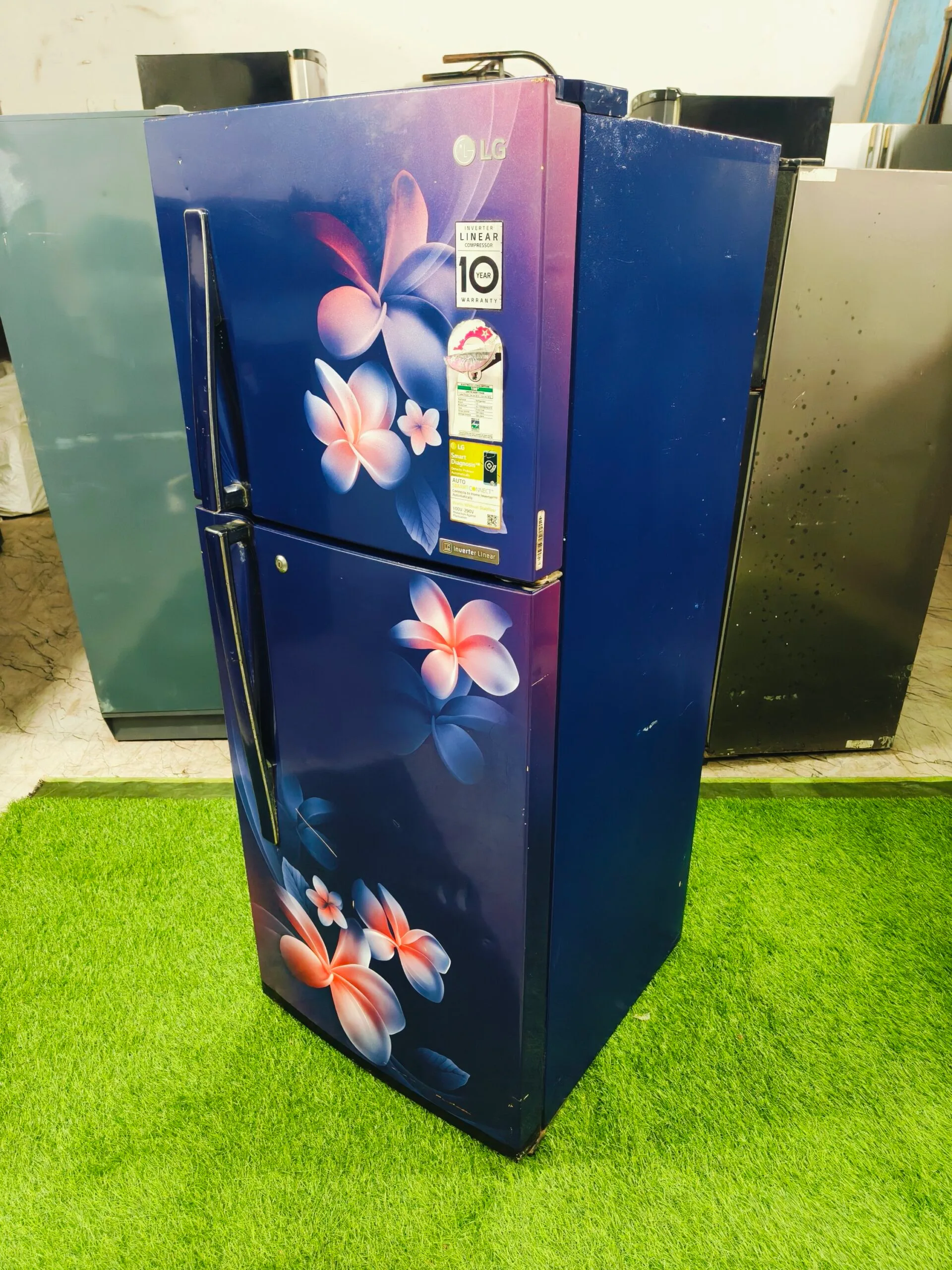 LG 4 star energy rating flower model 240 ltr double door refrigerator - Image 4