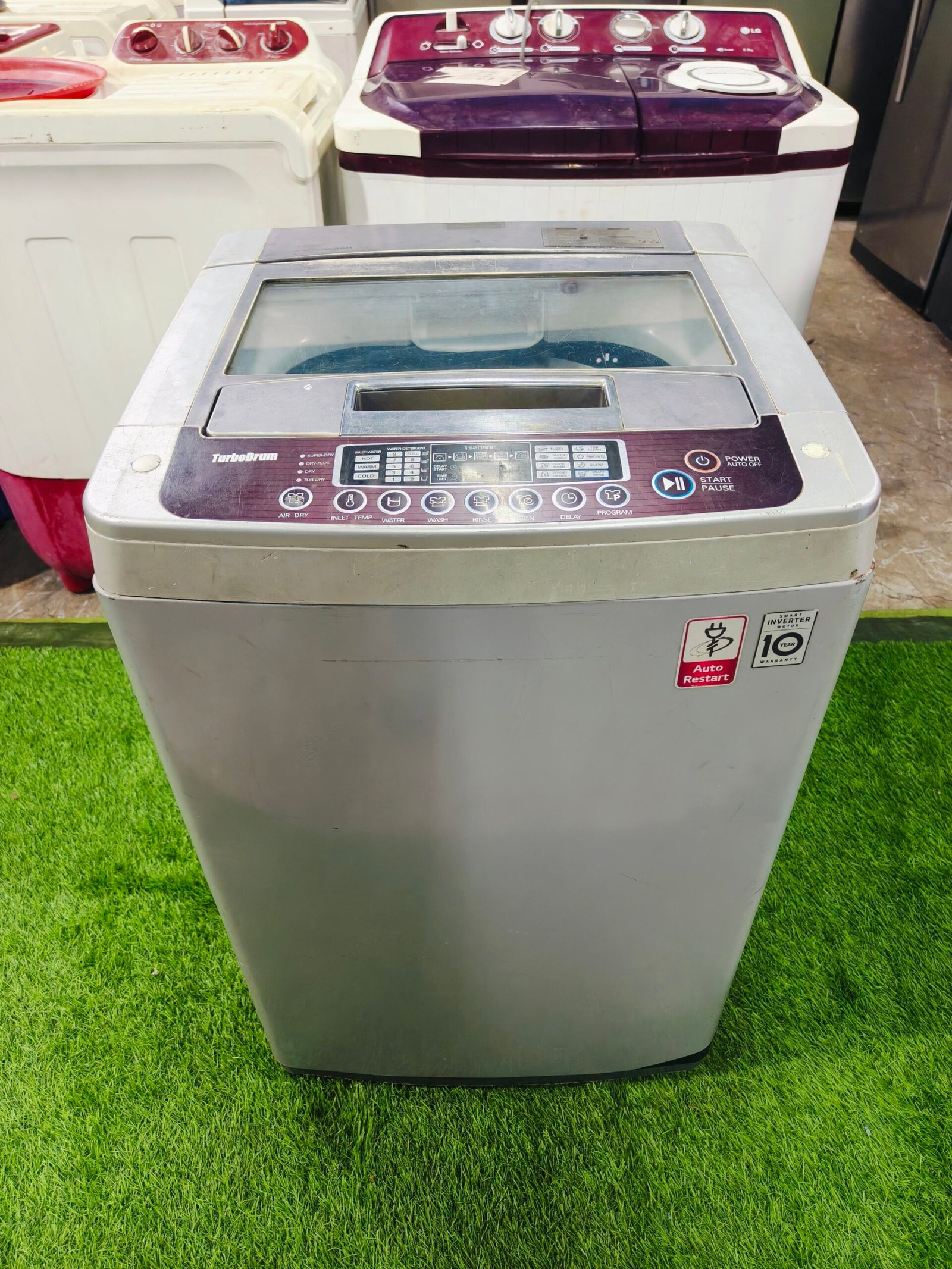 LG turbo drum 6.5 kg fully automatic top load washing machine