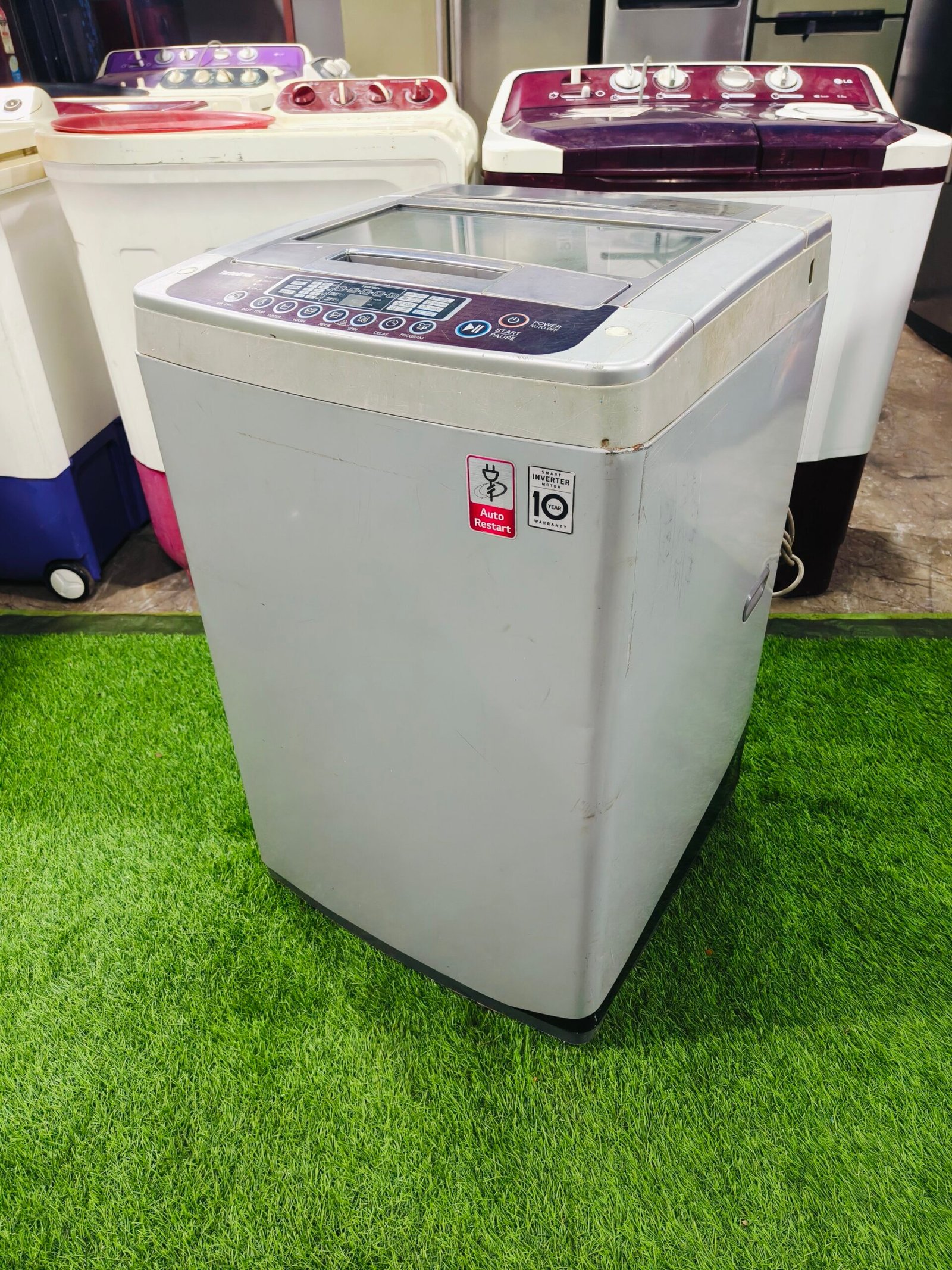 LG turbo drum 6.5 kg fully automatic top load washing machine - Image 4
