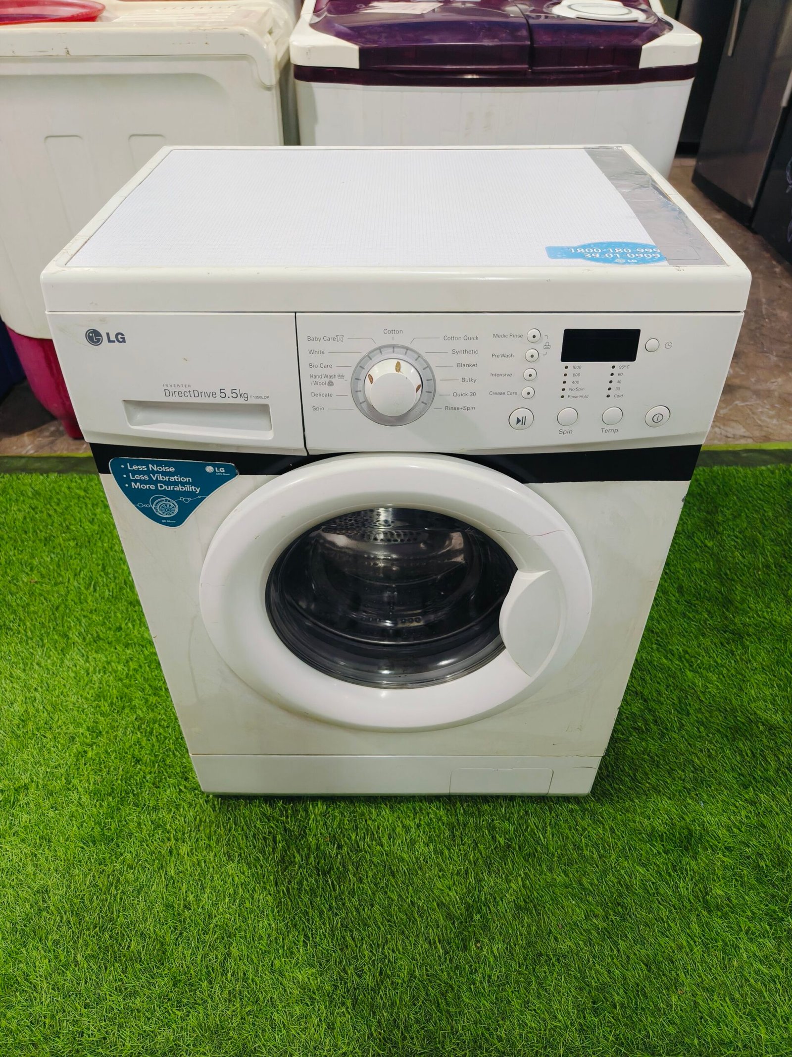 LG digital inverter direct drive 5.5 kg double colour fully automatic front load washing machine - Image 2