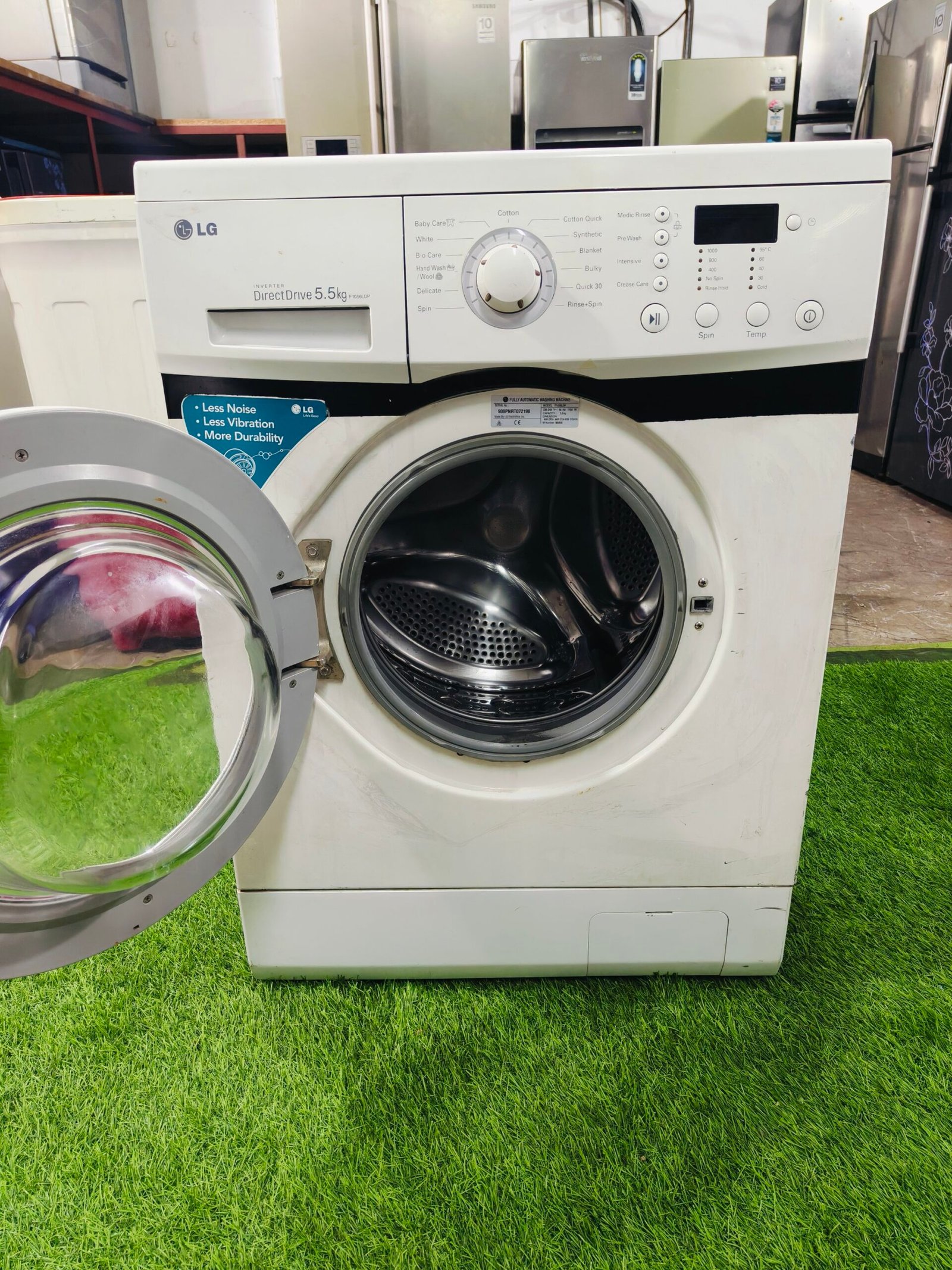 LG digital inverter direct drive 5.5 kg double colour fully automatic front load washing machine - Image 3