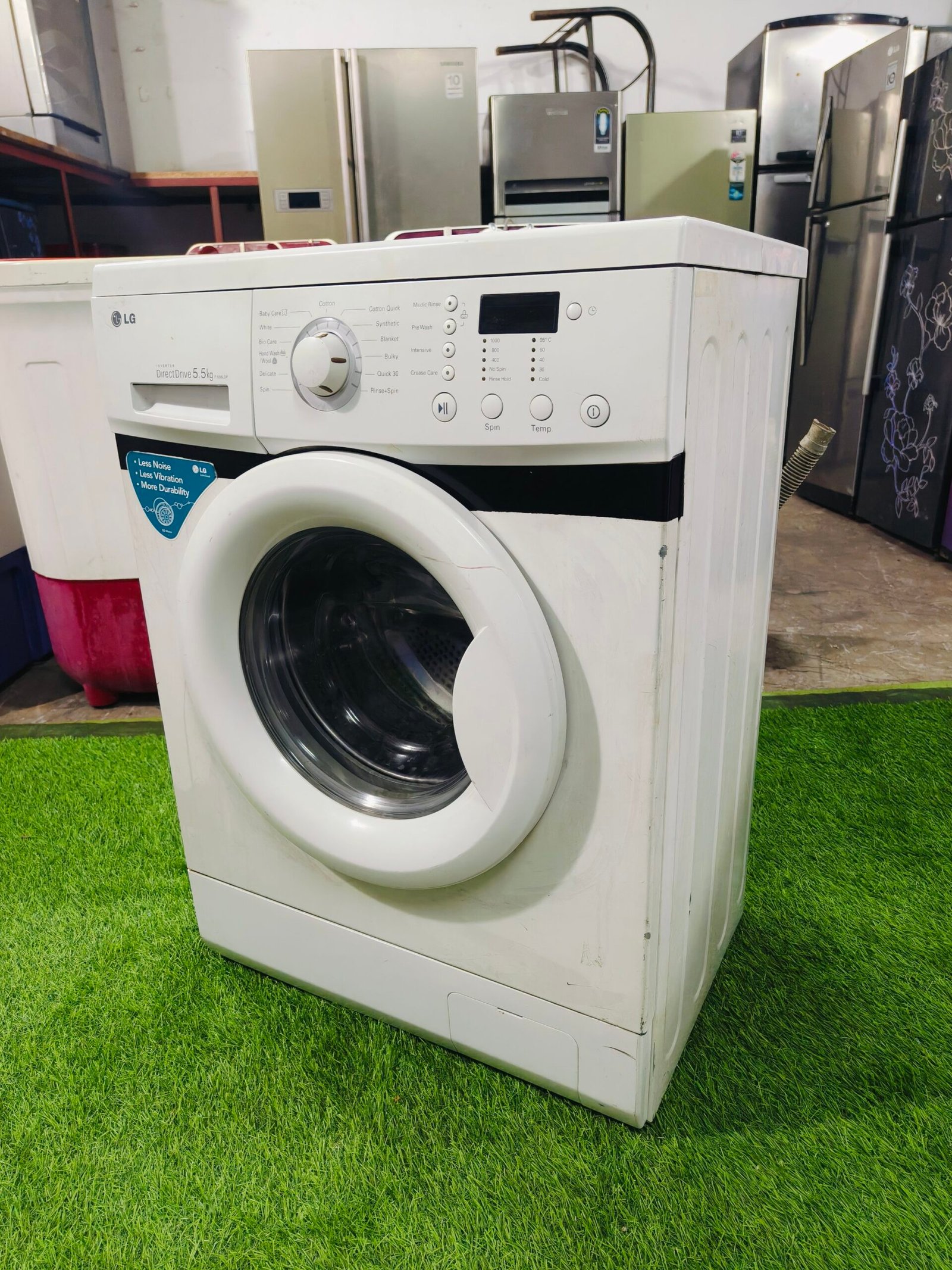 LG digital inverter direct drive 5.5 kg double colour fully automatic front load washing machine - Image 5