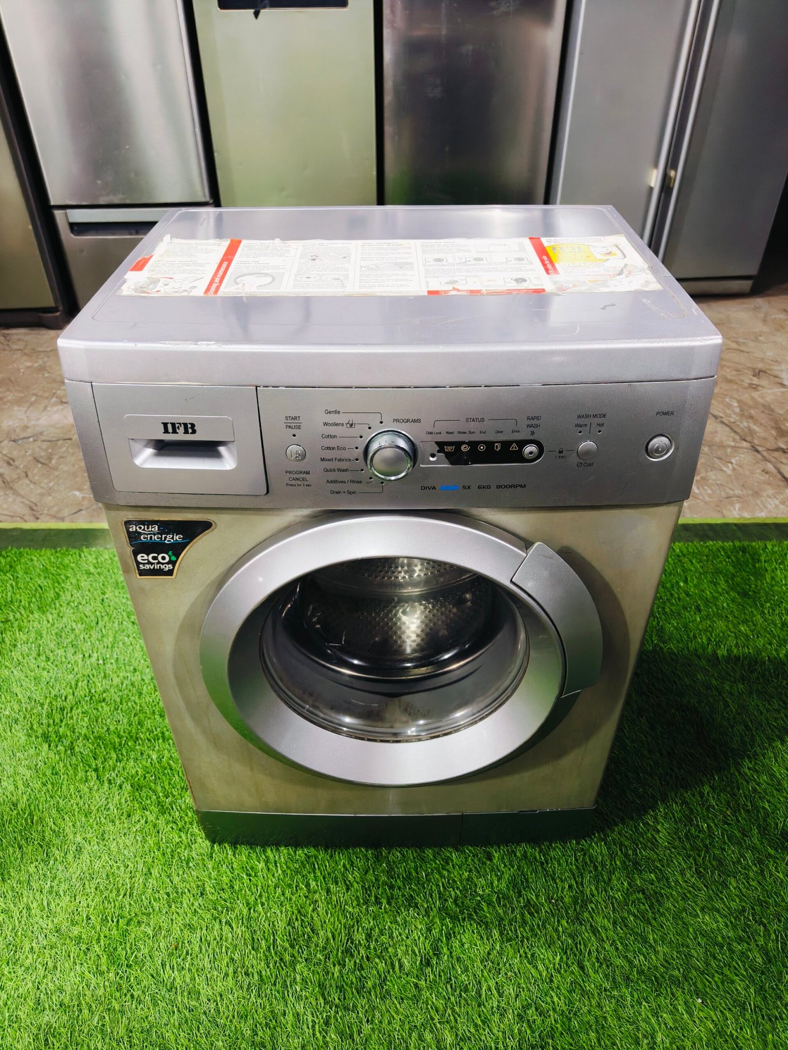 IFB diva aqua sx 6 kg silver in colour fully automatic front load washing machine - Image 2