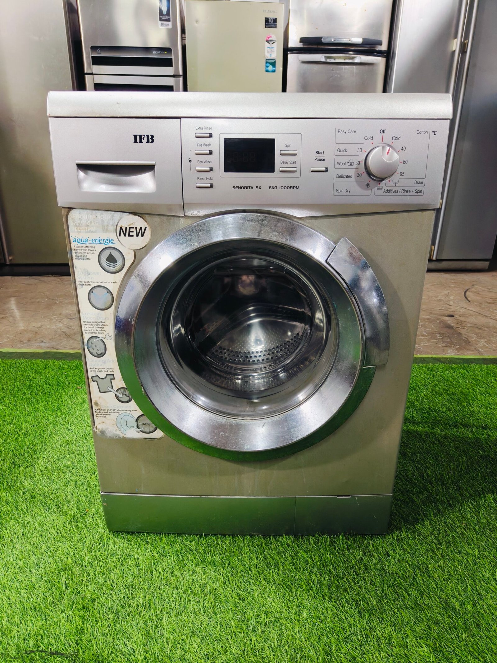 IFB senorita sx 6 kg silver in colour with fully automatic front load washing machine