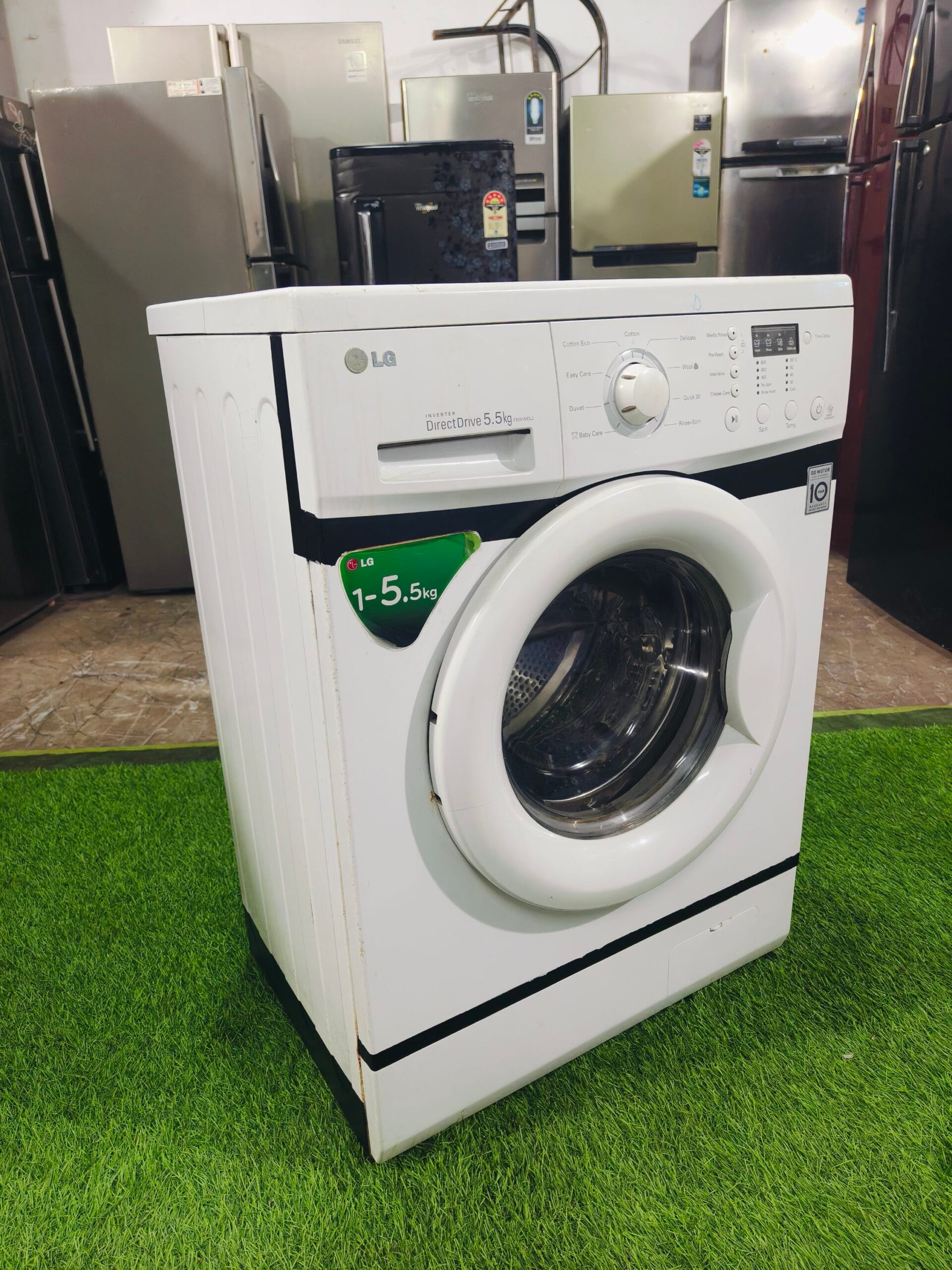LG digital inverter direct drive 5.5 kg double colour fully automatic front load washing machine - Image 5