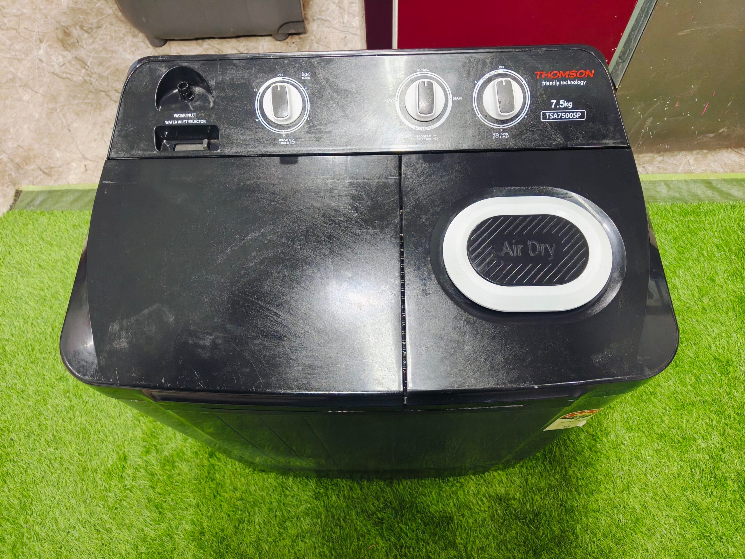 Thomson 5 star energy rating 7.5 kg black in colour gently used semi-automatic washing machine - Image 2