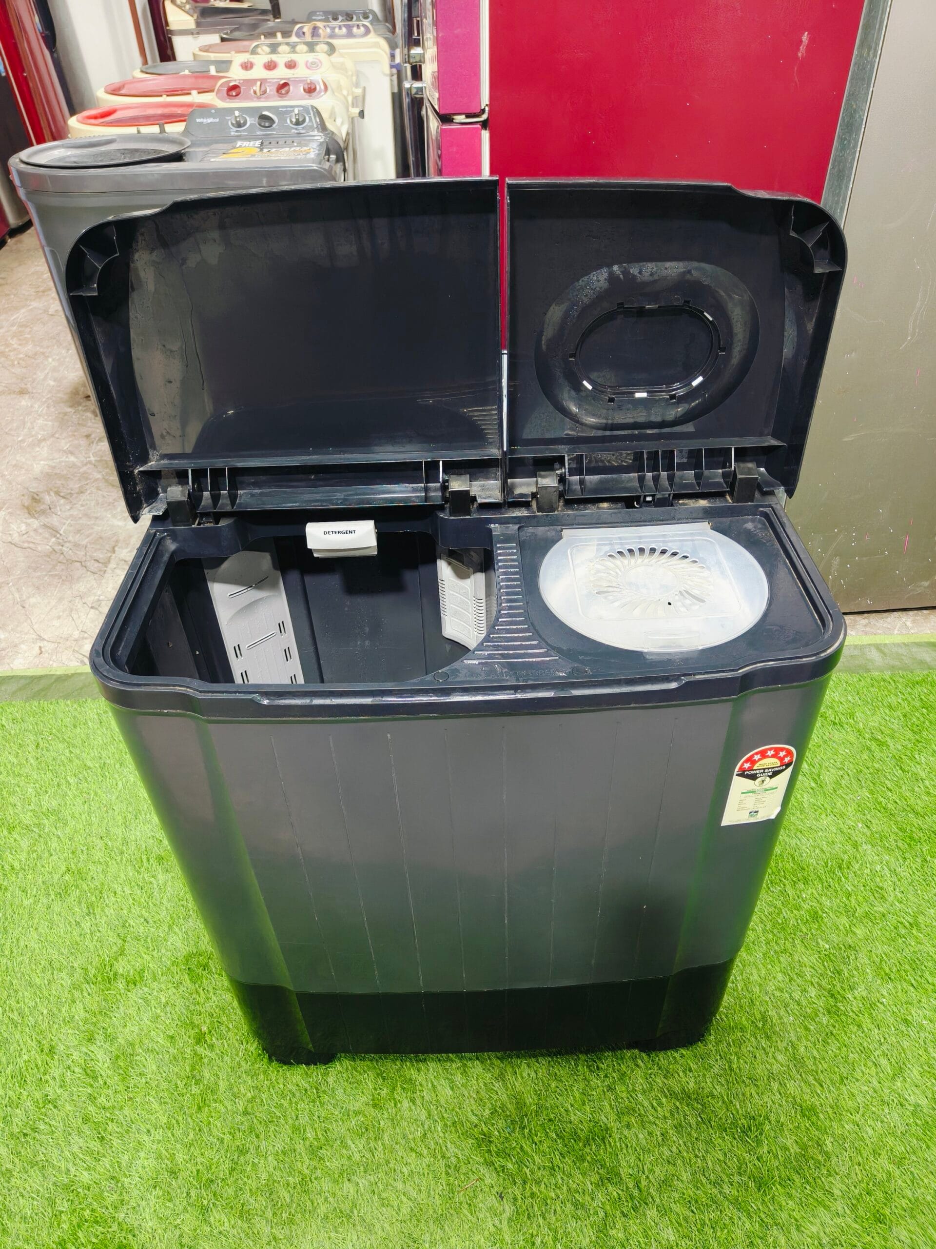 Thomson 5 star energy rating 7.5 kg black in colour gently used semi-automatic washing machine - Image 4