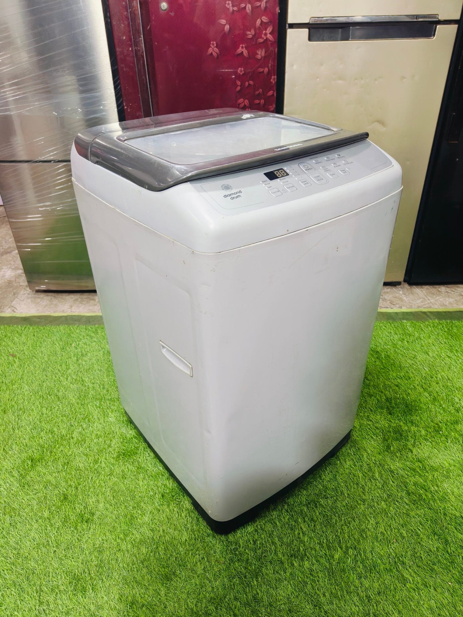 Samsung diamond drum 6.2 kg fully automatic top load used washing machine - Image 5