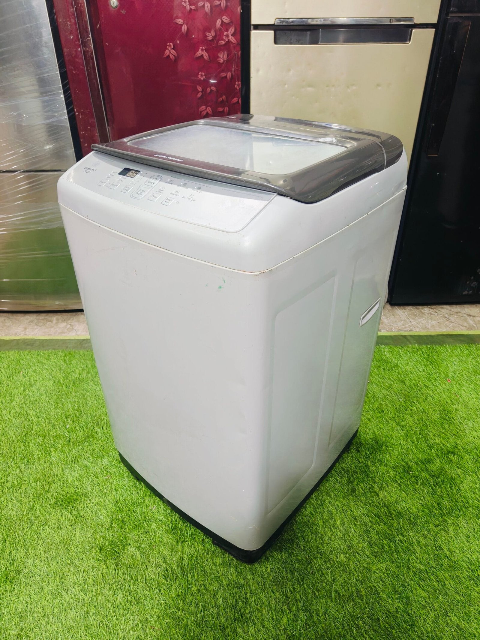Samsung diamond drum 6.2 kg fully automatic top load used washing machine - Image 4