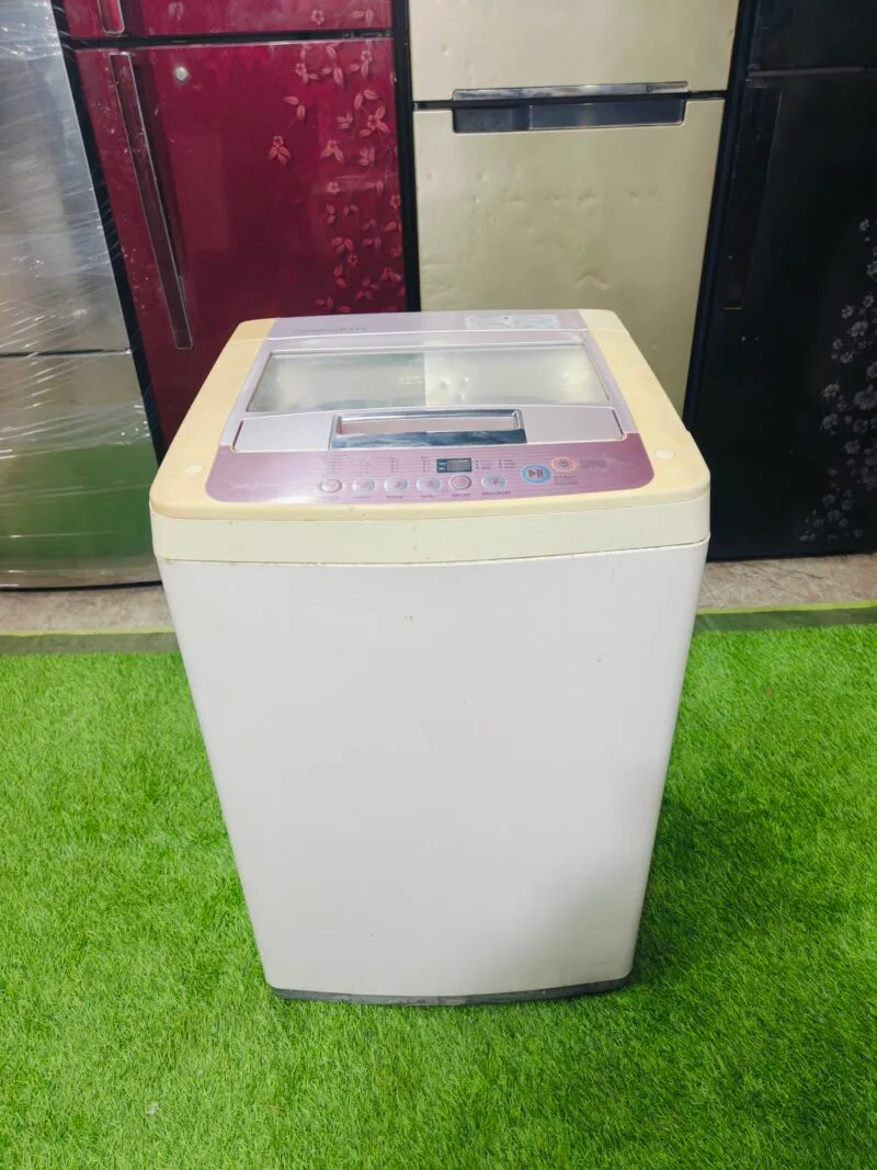 LG turbo drum 6.2 kg fully automatic used top load washing machine