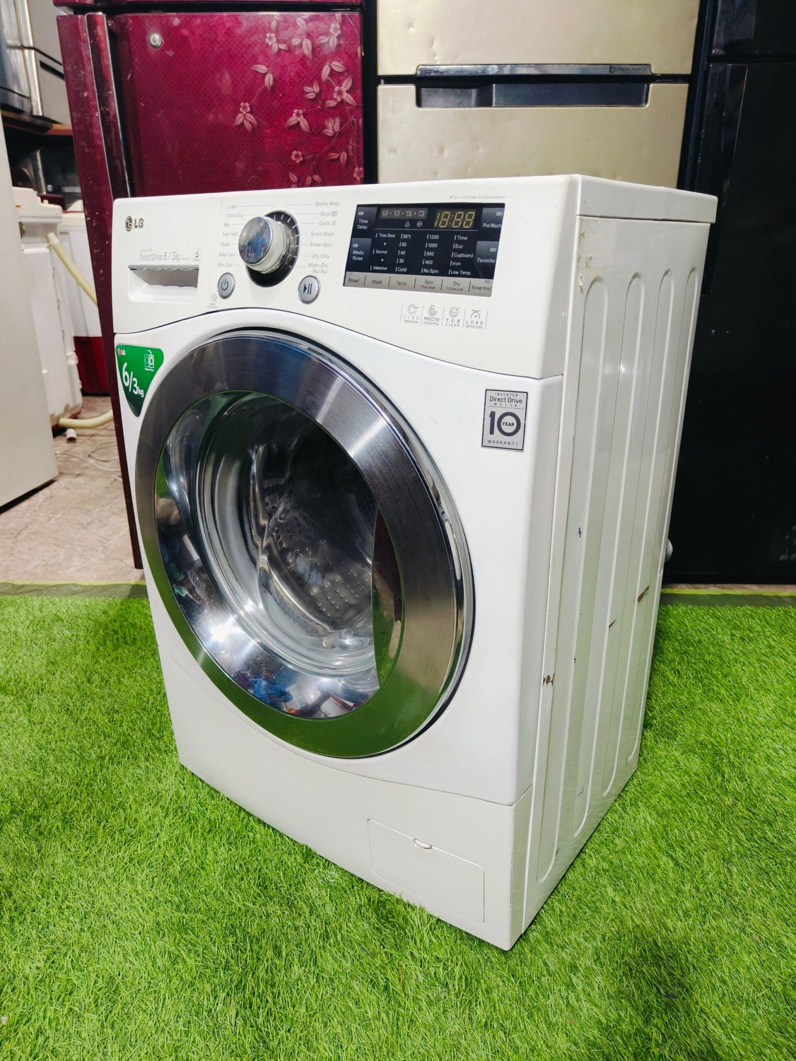 LG 5 star energy rating 6th motion digital inverter direct drive 6/3 kg washer & dryer fully automatic gently used front load washing machine - Image 5