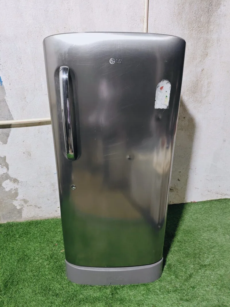 LG 240 L Single Door Refrigerator – Steel Finish with Stand Base | Refurbished
