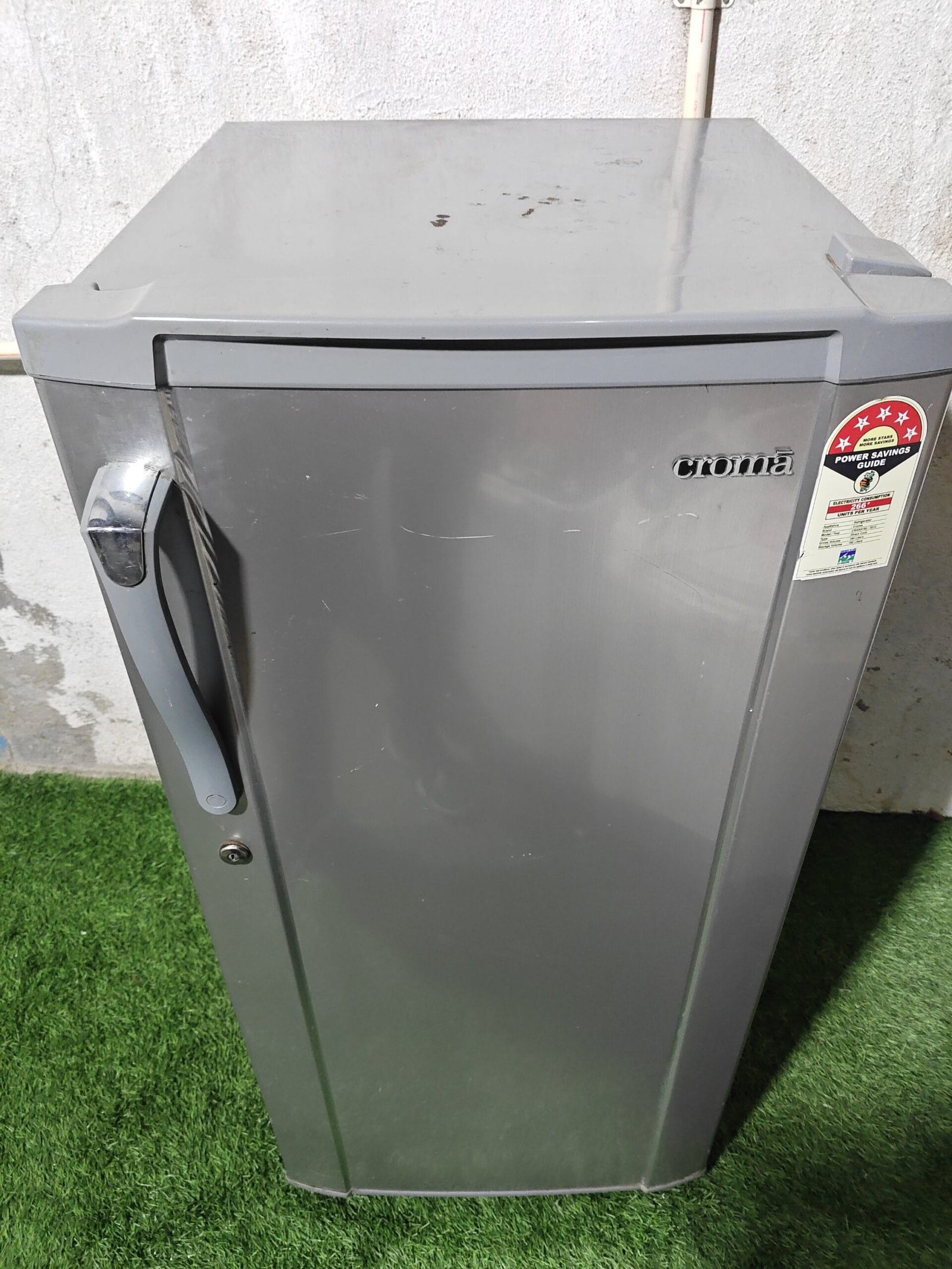 Croma 190 L Single Door Refrigerator – Silver/Steel Finish | Refurbished - Image 3