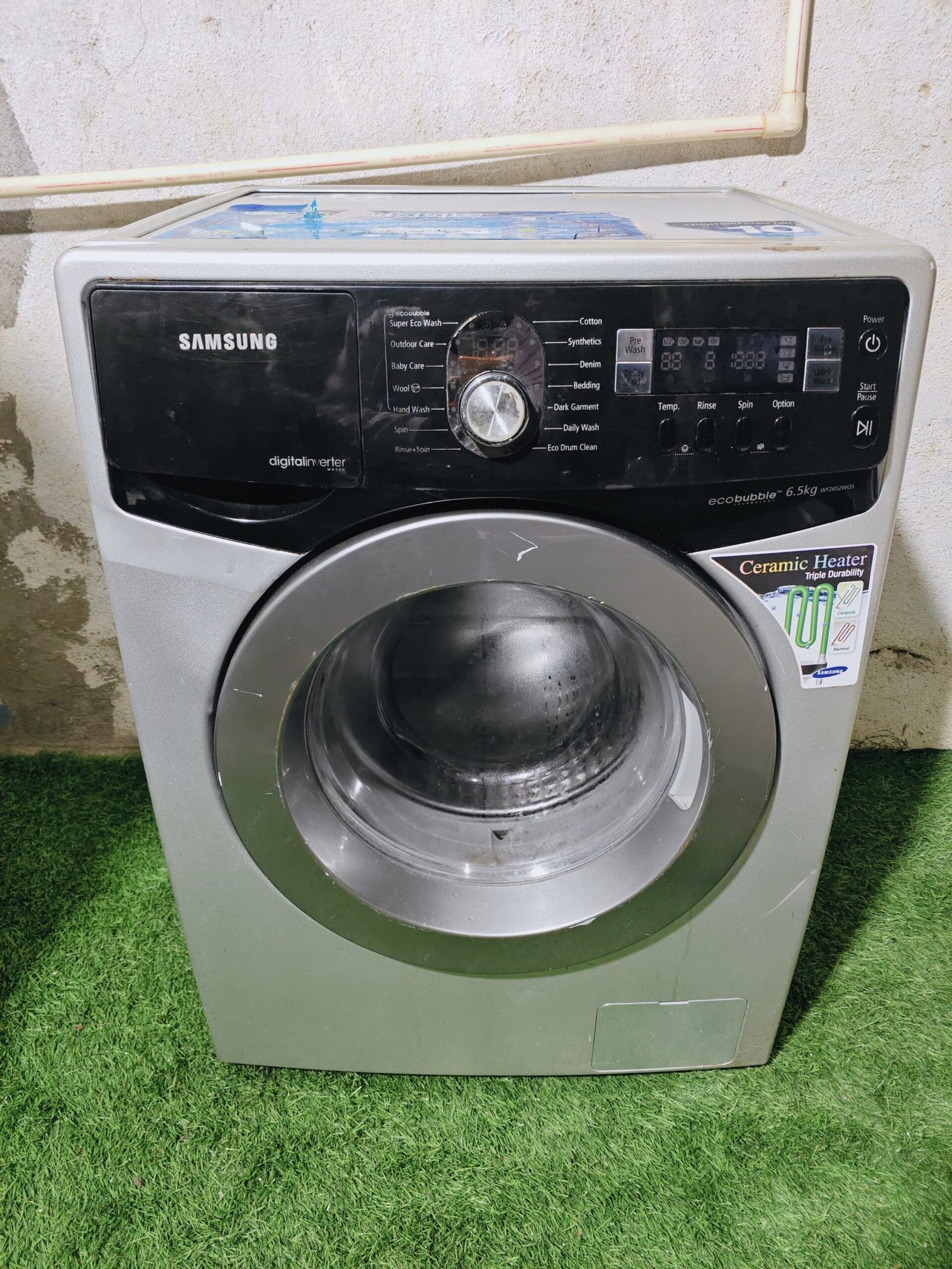 Samsung 6.5 kg EcoBubble Fully Automatic Washing Machine – Silver