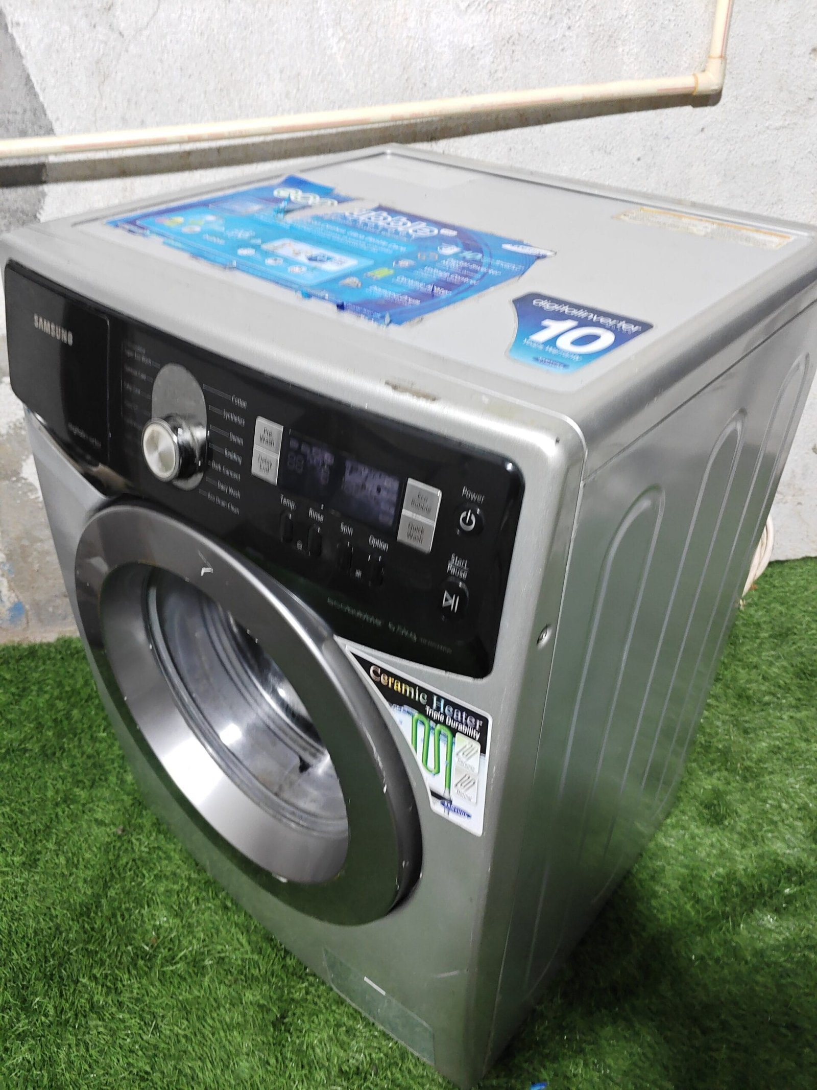 Samsung 6.5 kg EcoBubble Fully Automatic Washing Machine – Silver - Image 6