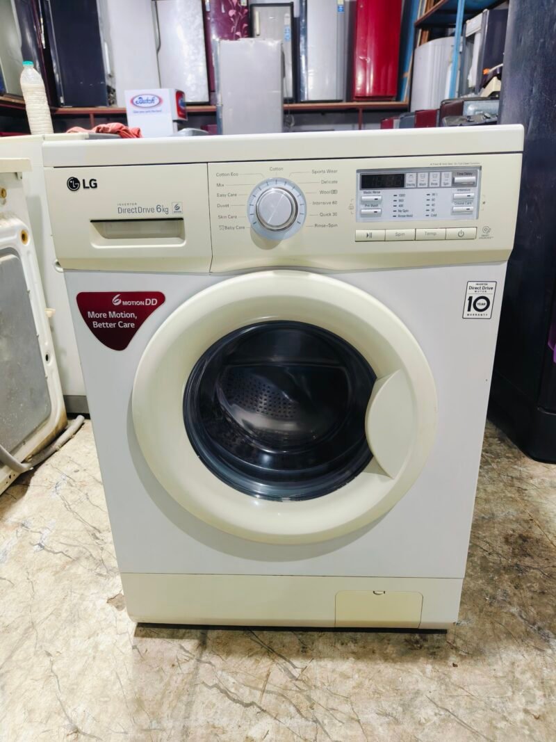LG digital inverter direct drive 6 kg fully automatic gently used front load washing machine