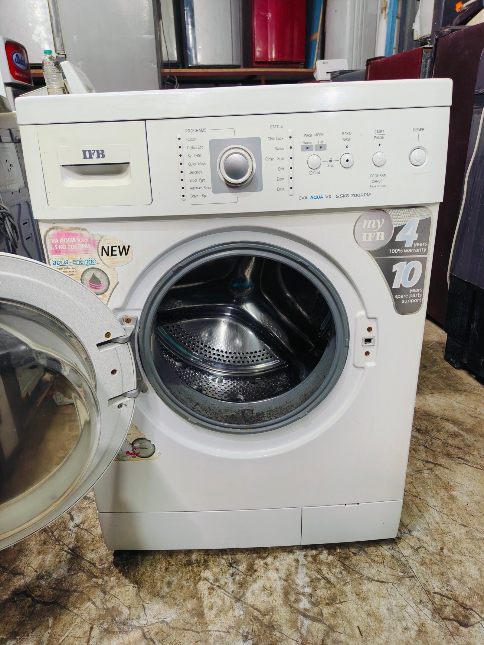 IFB eva aqua 5.5 kg white in colour fully automatic front load washing machine - Image 3
