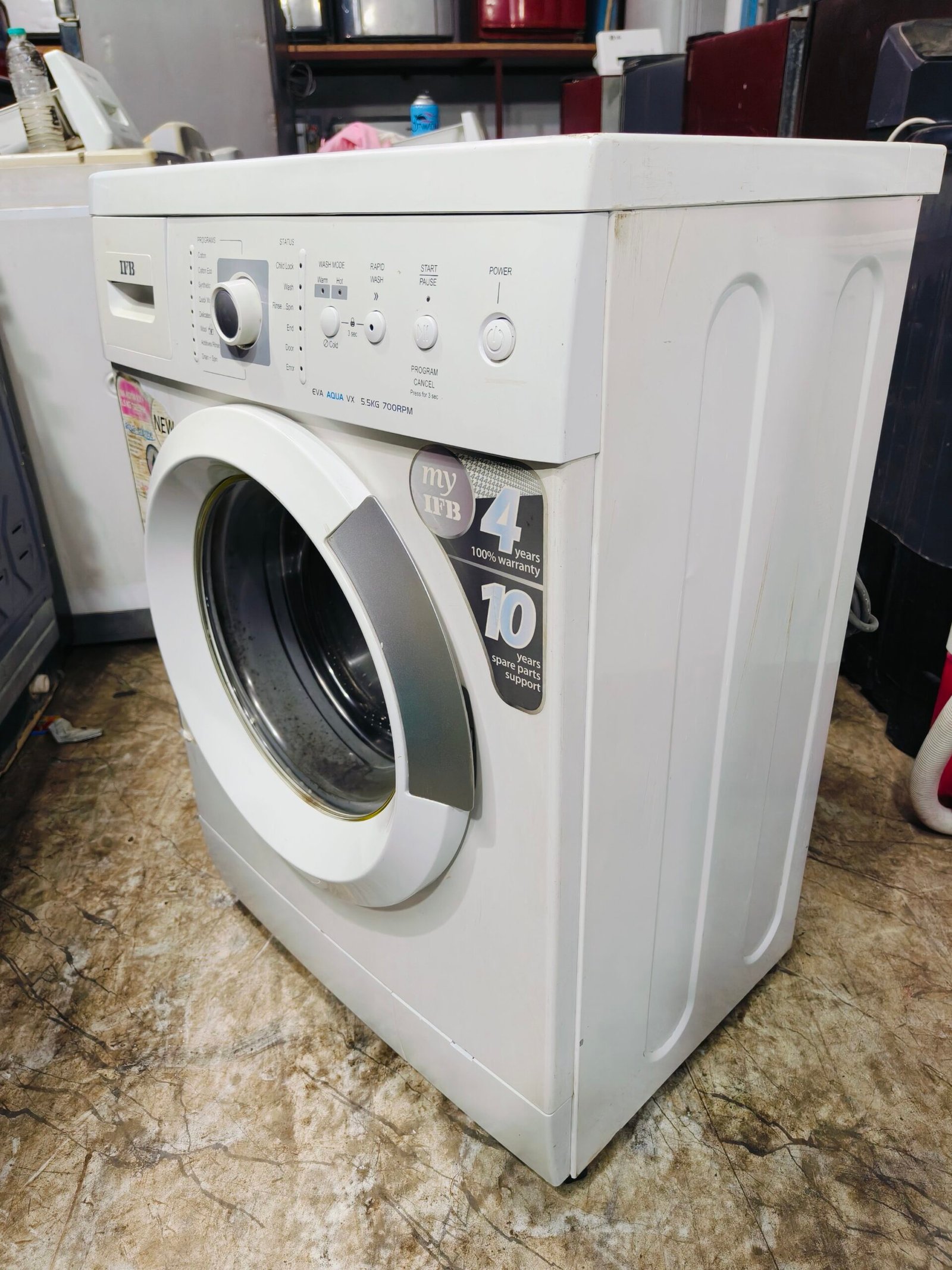 IFB eva aqua 5.5 kg white in colour fully automatic front load washing machine - Image 4