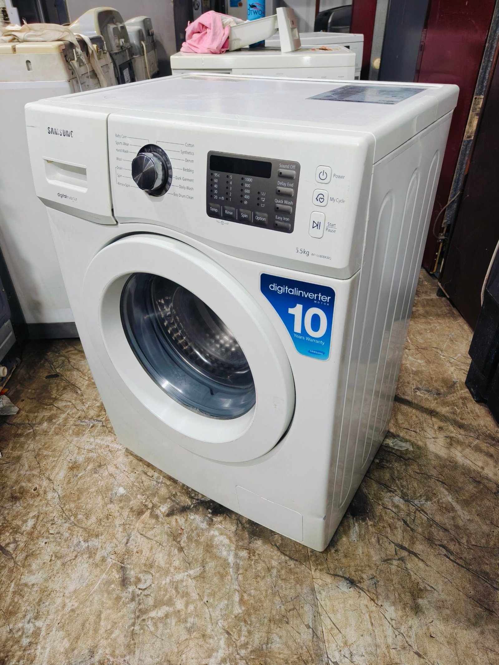 Samsung digital inverter 5.5 kg gently used fully automatic front load washing machine - Image 6